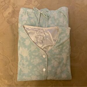 Aria Womens Button Front Pajama Set -Size: M